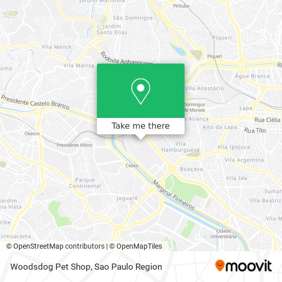 Mapa Woodsdog Pet Shop