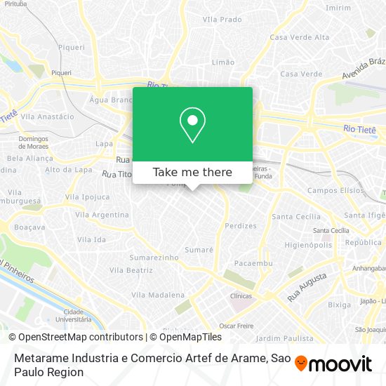 Mapa Metarame Industria e Comercio Artef de Arame