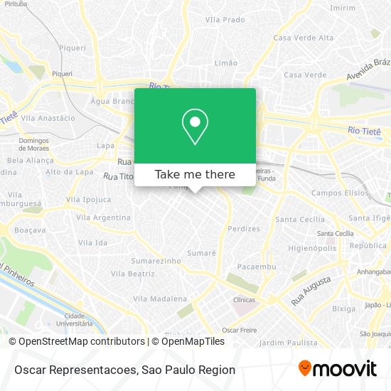 Mapa Oscar Representacoes