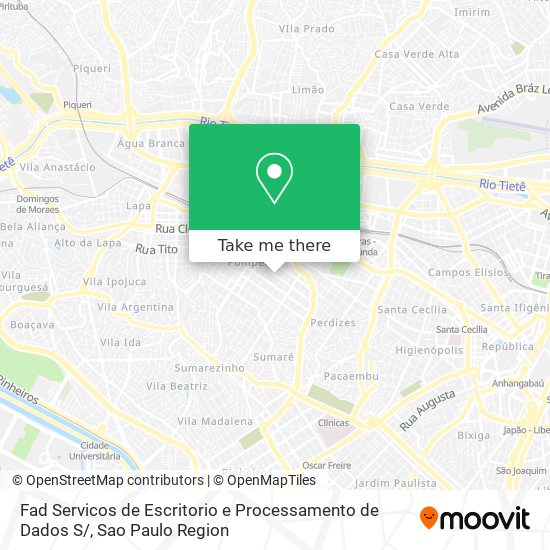 Mapa Fad Servicos de Escritorio e Processamento de Dados S/