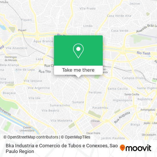 Bka Industria e Comercio de Tubos e Conexoes map