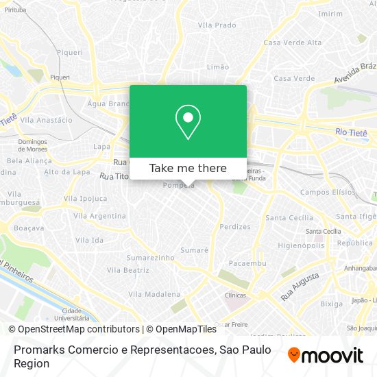 Mapa Promarks Comercio e Representacoes