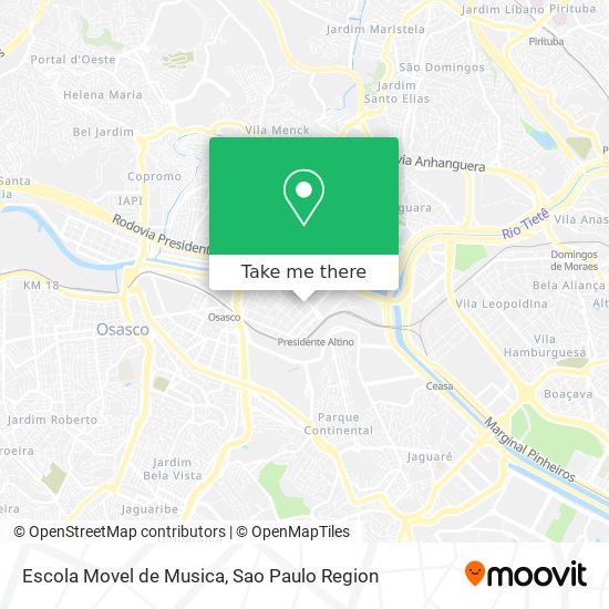 Mapa Escola Movel de Musica