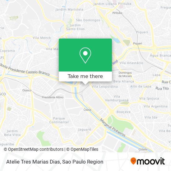 Mapa Atelie Tres Marias Dias