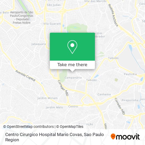 Mapa Centro Cirurgico Hospital Mario Covas