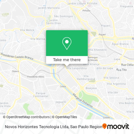 Novos Horizontes Tecnologia Ltda map