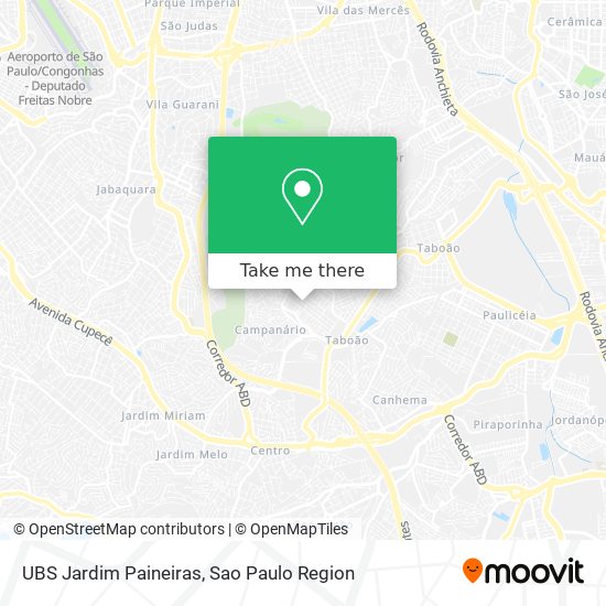 Mapa UBS Jardim Paineiras