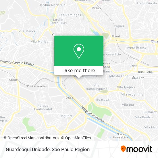 Guardeaqui Unidade map