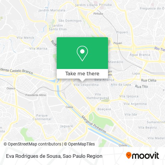 Mapa Eva Rodrigues de Sousa