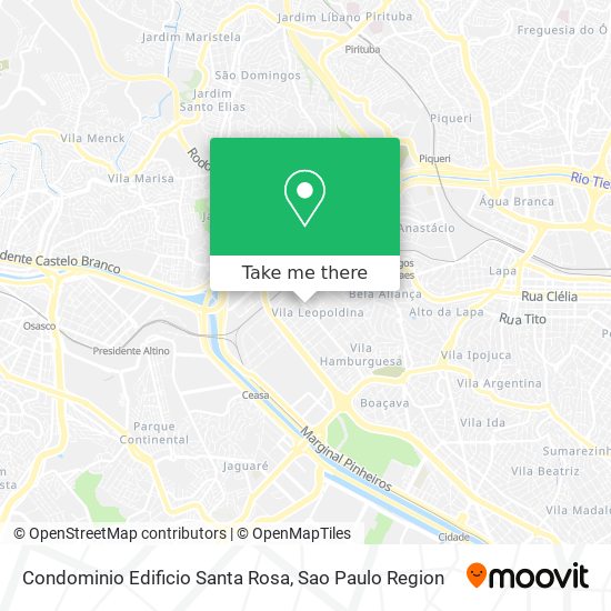 Mapa Condominio Edificio Santa Rosa