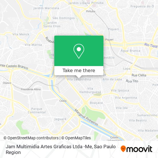 Mapa Jam Multimidia Artes Graficas Ltda -Me