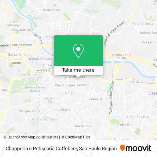 Chopperia e Petiscaria Coffebeer map