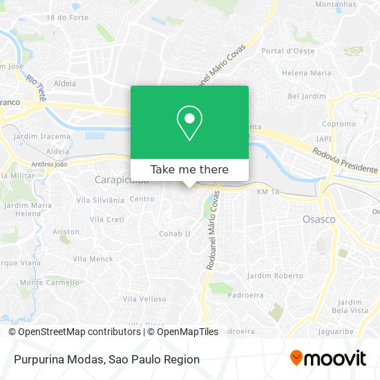 Purpurina Modas map