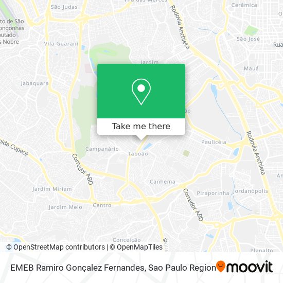 EMEB Ramiro Gonçalez Fernandes map
