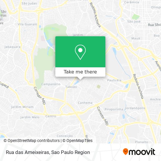 Rua das Ameixeiras map