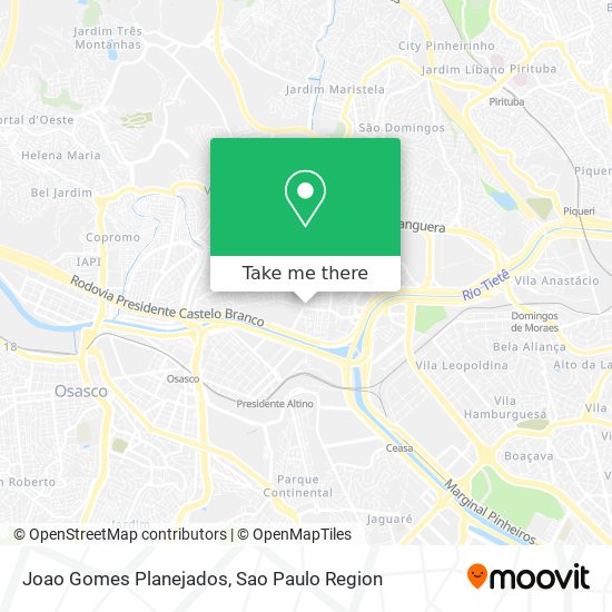 Mapa Joao Gomes Planejados