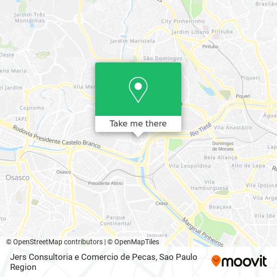 Jers Consultoria e Comercio de Pecas map