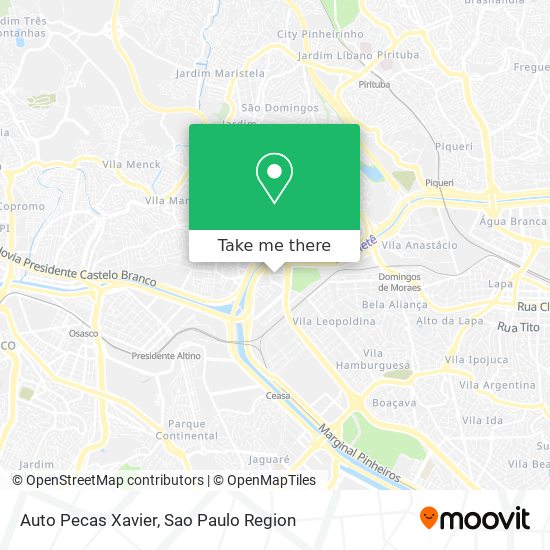 Auto Pecas Xavier map
