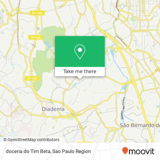 Mapa doceria do Tim Beta