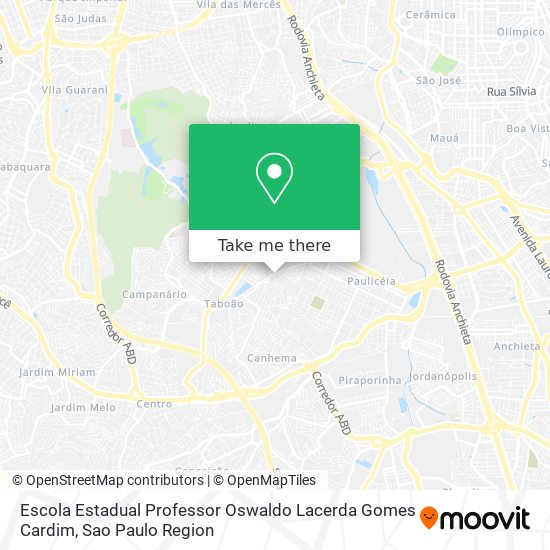 Escola Estadual Professor Oswaldo Lacerda Gomes Cardim map