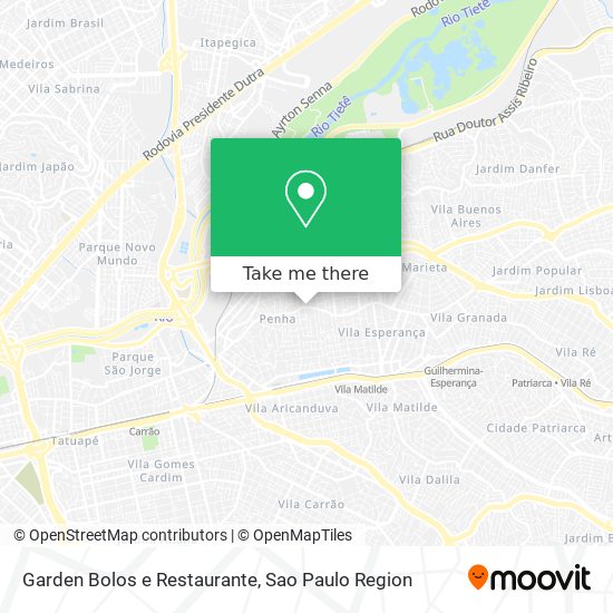Garden Bolos e Restaurante map