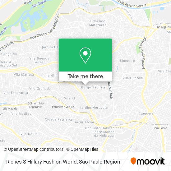 Mapa Riches S Hillary Fashion World