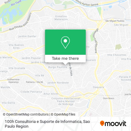 Mapa 100h Consultoria e Suporte de Informatica