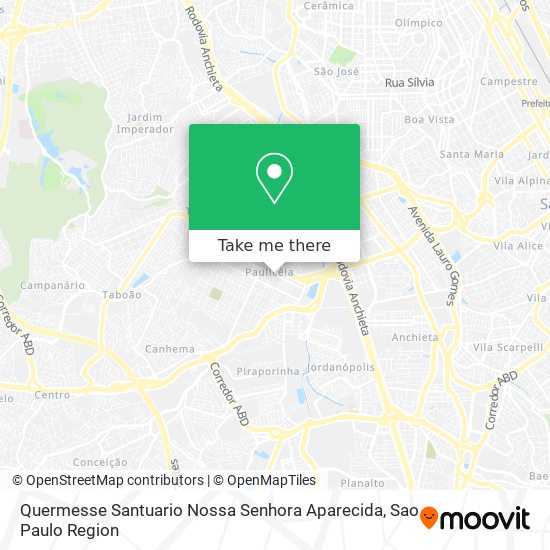 Mapa Quermesse Santuario Nossa Senhora Aparecida