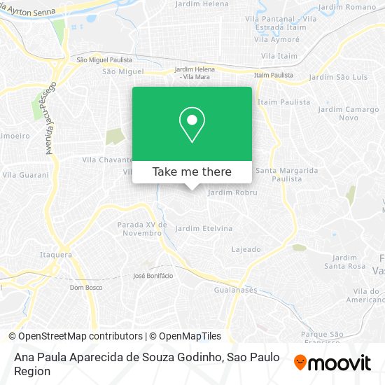 Ana Paula Aparecida de Souza Godinho map