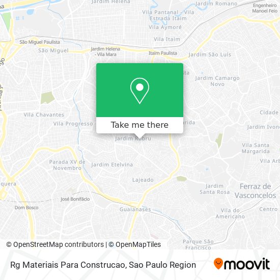 Mapa Rg Materiais Para Construcao