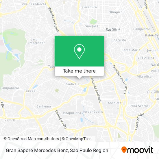 Gran Sapore Mercedes Benz map