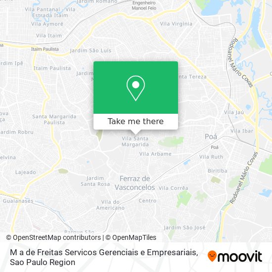 M a de Freitas Servicos Gerenciais e Empresariais map