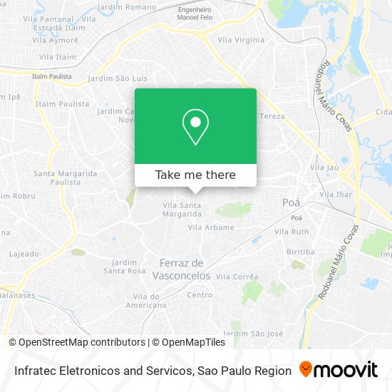 Infratec Eletronicos and Servicos map