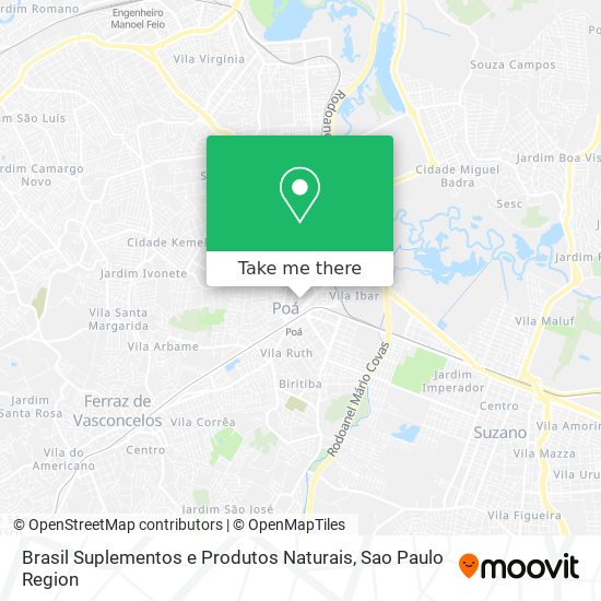 Brasil Suplementos e Produtos Naturais map
