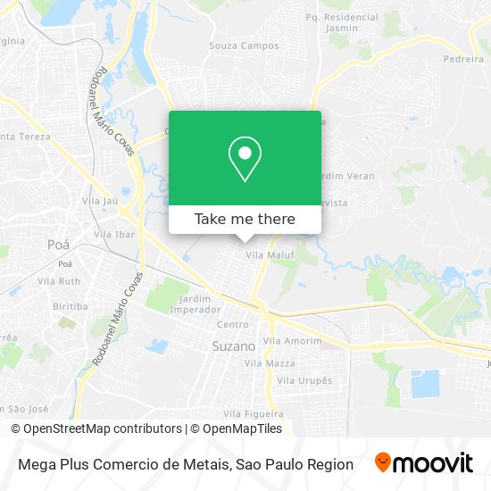 Mapa Mega Plus Comercio de Metais