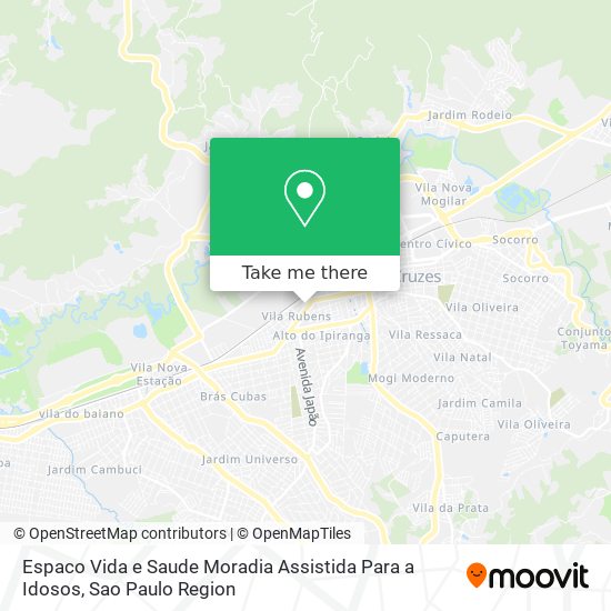 Mapa Espaco Vida e Saude Moradia Assistida Para a Idosos