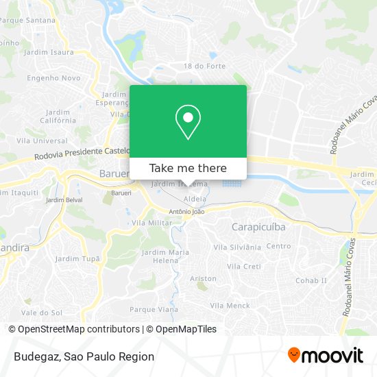 Budegaz map