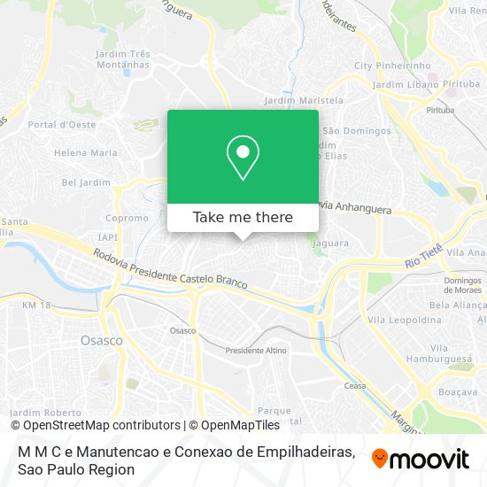 M M C e Manutencao e Conexao de Empilhadeiras map