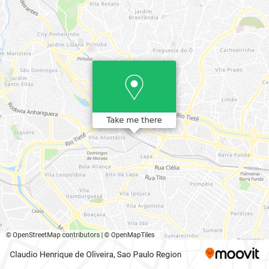 Claudio Henrique de Oliveira map