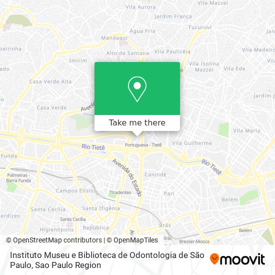 Instituto Museu e Biblioteca de Odontologia de São Paulo map
