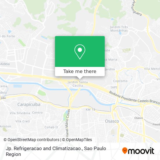 Mapa Jp. Refrigeracao and Climatizacao.