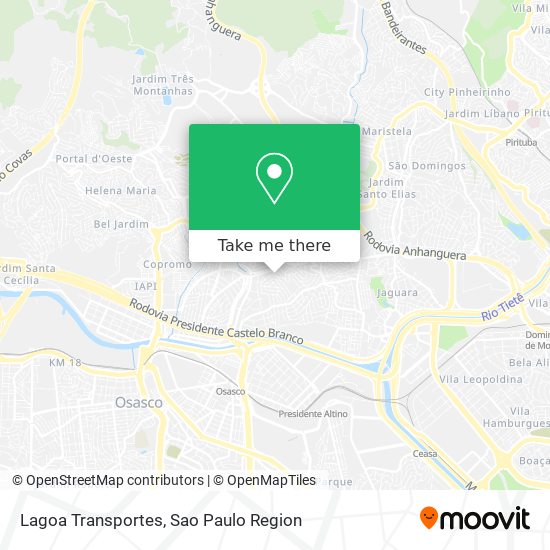 Mapa Lagoa Transportes