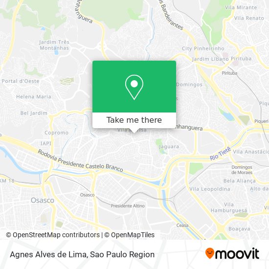 Agnes Alves de Lima map