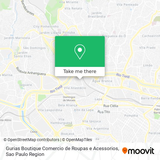 Gurias Boutique Comercio de Roupas e Acessorios map