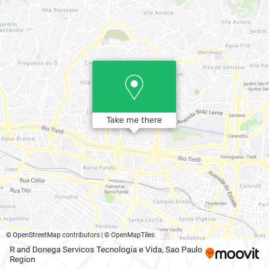 R and Donega Servicos Tecnologia e Vida map