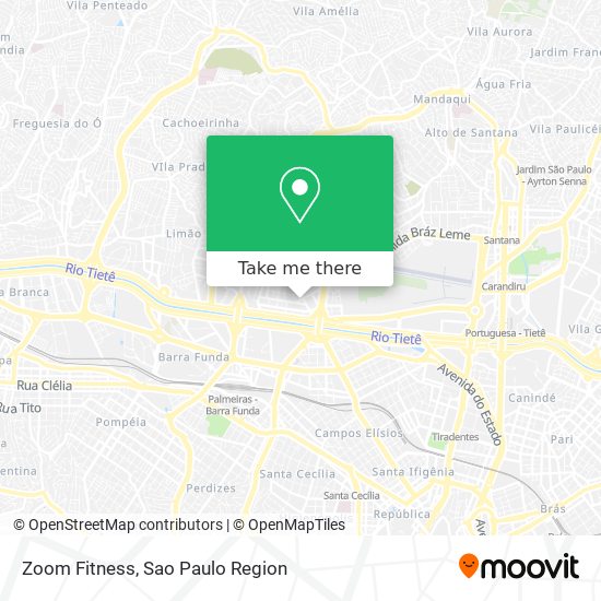 Zoom Fitness map