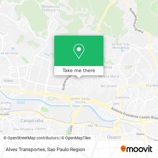 Mapa Alves Transportes