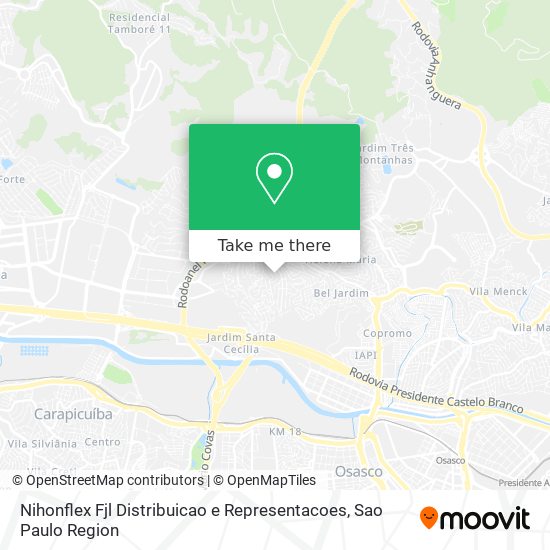 Nihonflex Fjl Distribuicao e Representacoes map
