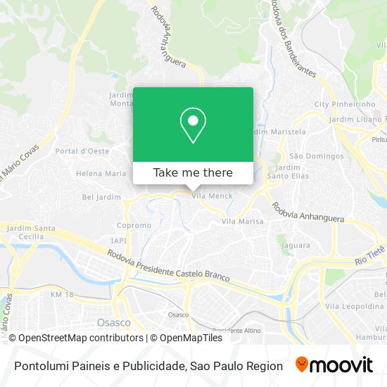 Pontolumi Paineis e Publicidade map