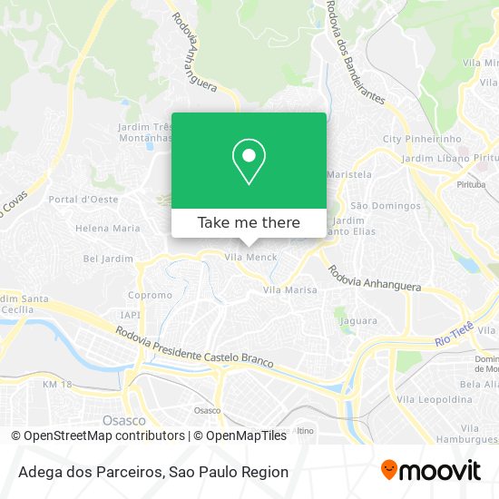 Adega dos Parceiros map